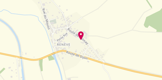 Plan de Les Menuiseries Bourguignonnes, 26 Route de Talmay, 21310 Renève
