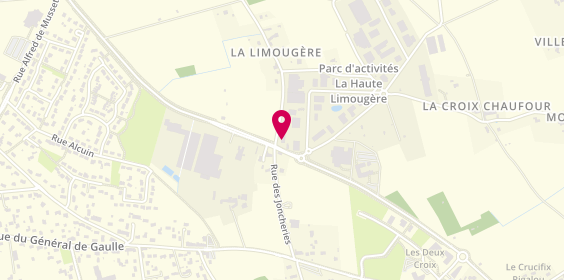 Plan de La Bellaudière, 2A Rue de la Limougère Zone Artisanale la Haute Limougère, 37230 Fondettes
