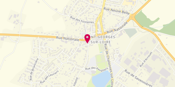 Plan de Artiness menuiserie, 8 Rue des Lauriers, 49170 Saint-Georges-sur-Loire