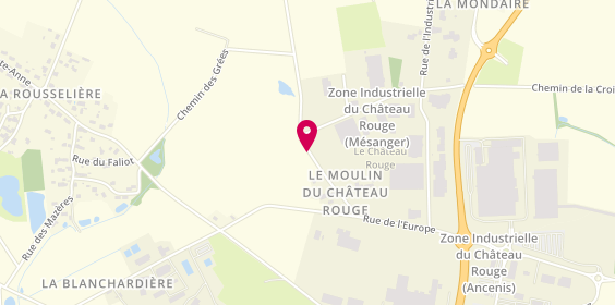 Plan de Akijou - Atoubois - Aux Jouets d'Antan, Zone d'Activite du Chateau Rouge, 44522 Mésanger