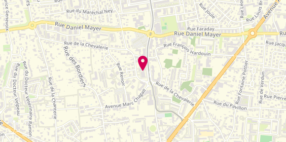 Plan de L'Expert Menuiserie, 45 Bis Rue Chevalerie Centre Commercial Pinguet, 37100 Tours