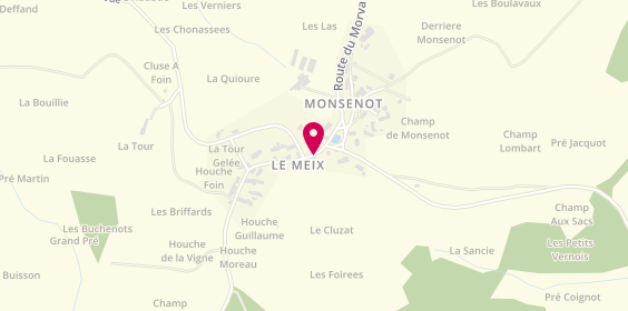 Plan de EURL Duché Sébastien, 14 Route du Morvan le Meix, 89630 Saint-Germain-des-Champs