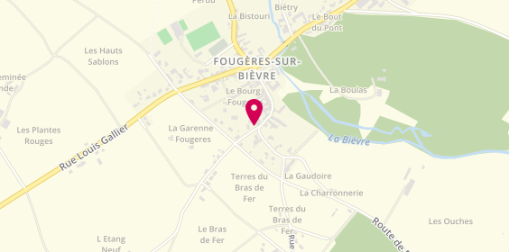 Plan de CHEVALLIER BOUTELL WILFRED, 1 Rue Bordes, 41120 Fougères-sur-Bièvre