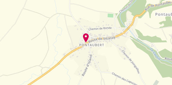 Plan de Rufener Sylvie, 58 Route de Vezelay, 89200 Pontaubert