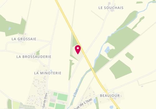 Plan de Gérard Jaunasse, Route de Nozay Zone Artisanale Beaujour, 44390 Saffré