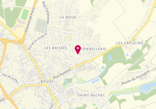 Plan de Urbanoé, 7 chemin de la Grand Maison, 49150 Baugé-en-Anjou