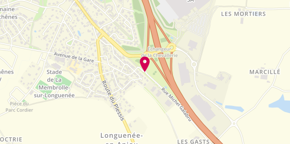 Plan de Ouvrard Menuiserie Fermeture, 6 Rue D&#039;Anjou, 49770 La Membrolle-sur-Longuenée