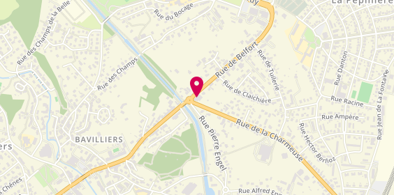 Plan de L'Espace Fermetures, 37 Rue Belfort, 90800 Bavilliers
