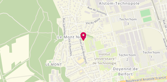 Plan de Delle Menuiserie, 18 Rue Léon Bourgeois, 90000 Belfort