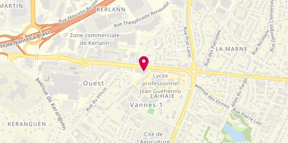 Plan de À Ciel Ouvert Bretagne, 81 avenue de la Marne, 56000 Vannes