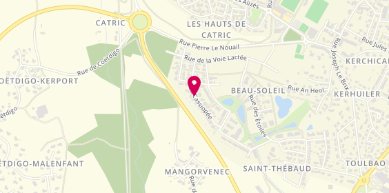 Plan de LE BOEUF Thierry, 22 Rue Cassiopee, 56890 Saint-Avé