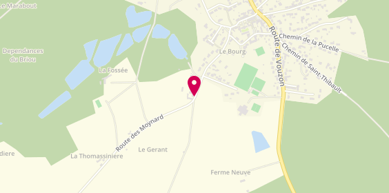 Plan de BECQUART Laurent, Le Gérant Route Moynards, 45240 Ménestreau-en-Villette