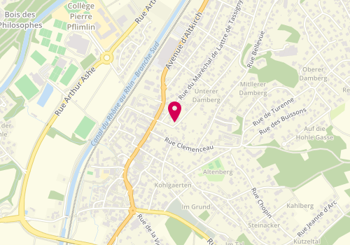 Plan de SH Pose, 134 Rue Damberg, 68350 Brunstatt-Didenheim