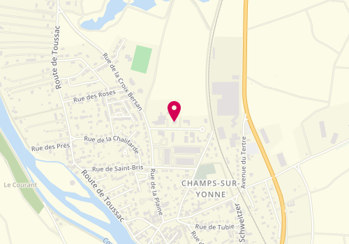 Plan de Tardy Agencement, 1 Rue des Compagnons, 89290 Champs-sur-Yonne