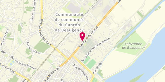 Plan de Tryba, 23 avenue d'Orléans, 45190 Beaugency
