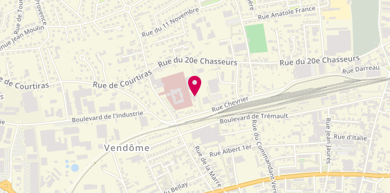 Plan de Menuiserie Marteau, 10 Rue Chevrier, 41100 Vendôme