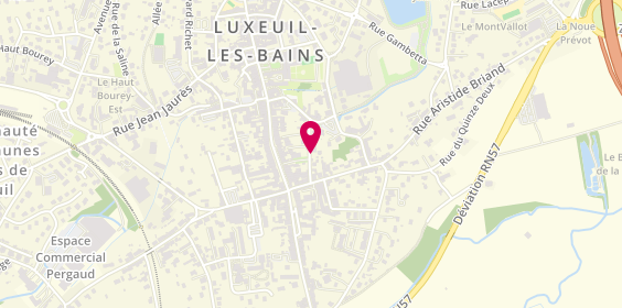 Plan de Briot Menuiserie, 6 Rue Charles Nodier, 70300 Luxeuil-les-Bains