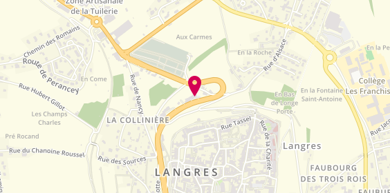 Plan de Projinov Menuiseries, 511 avenue de la Collinière, 52200 Langres