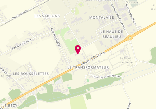 Plan de Pouet Menuiserie, Zone Artisanale des Pierrelets
16 Rue René Rose, 45380 Chaingy
