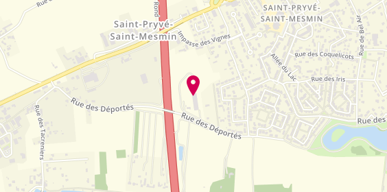 Plan de Dat Verrières, 83 Rue des Déportés, 45750 Saint-Pryvé-Saint-Mesmin