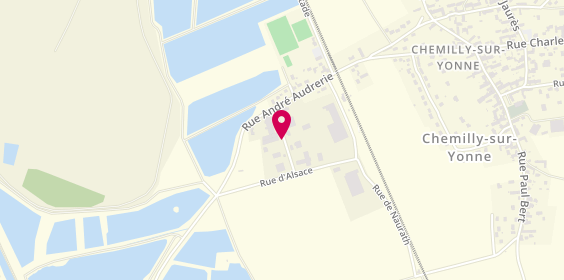Plan de Guillemot Menuiserie, Rue Bourgogne, 89250 Chemilly-sur-Yonne