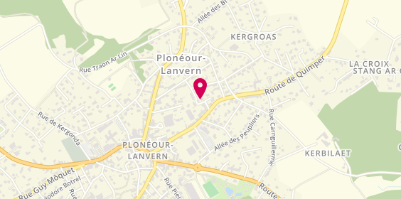 Plan de Bernard Menuiserie Service, 3 Bis Rue Tourterelles, 29720 Plonéour-Lanvern