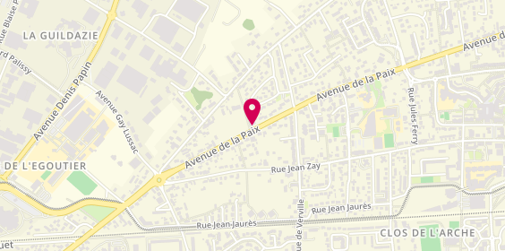 Plan de Espace Menuiseries Blondeau, 61 avenue de la Paix, 45800 Saint-Jean-de-Braye