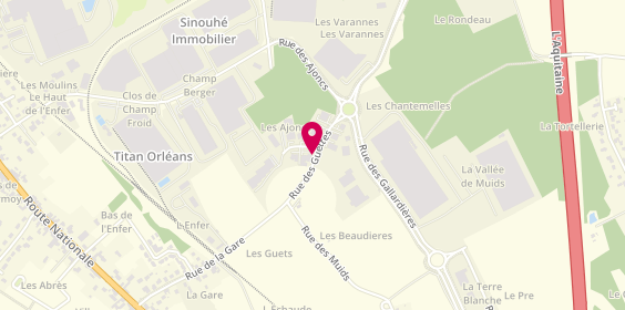 Plan de B.F.I Bardage Façade Isolation Étanchéité Menuiserie, 7 Rue des Guettes, 45140 Ingré