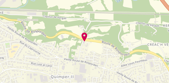 Plan de Amcg - Agencement Menuiserie Christophe, 149 Route de Rosporden, 29000 Quimper