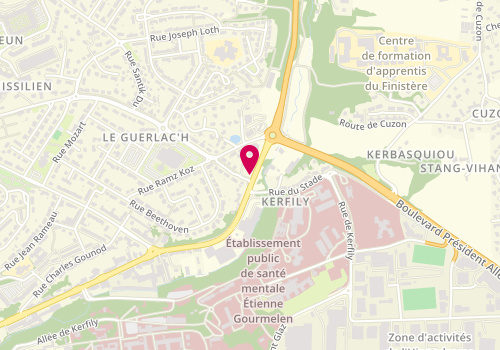 Plan de Grall Menuiserie, 1 Rue du Guerlac'h, 29000 Quimper