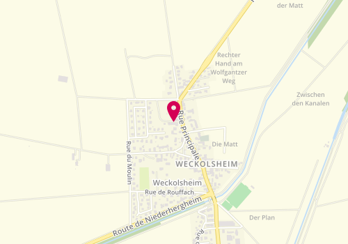 Plan de Menuiserie Scierie Schmitt & Associés, 6 Rue Principale, 68600 Weckolsheim