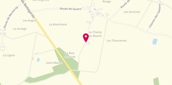 Plan de PINTO Jean-Marie, 9 Chemin Champ du Moulin, 45340 Montliard