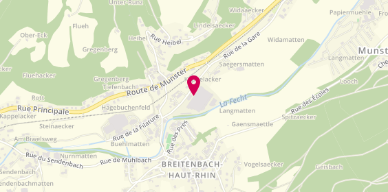 Plan de Ebénisterie Agencement Graff Mathie, 13 Rue de la Gare, 68380 Breitenbach-Haut-Rhin