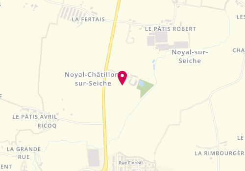 Plan de SAM Artisan Menuisier, 63 Rue de Rennes, 35230 Noyal-Châtillon-sur-Seiche