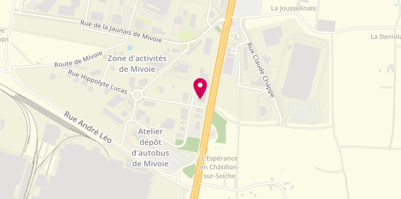 Plan de Poupin Rennes, 1 Rue Hippolyte Lucas, 35136 Saint-Jacques-de-la-Lande