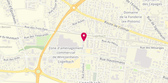 Plan de Bomat, Logelbach 13 Rue Emile Schwoerer, 68124 Wintzenheim