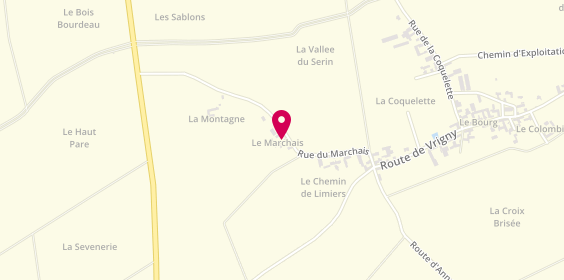 Plan de A.D Menuiserie, 15 Rue du Marchais, 45300 Bouilly-en-Gâtinais
