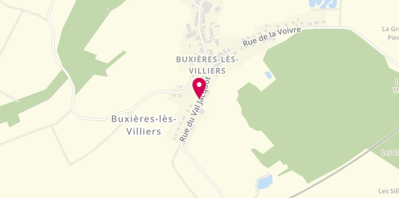 Plan de Menuiserie Eric Cazin, 9 Bis Rue Val Jacquot, 52000 Buxières-lès-Villiers