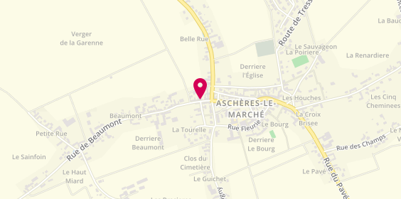 Plan de Dsc Menusierie Isolation, 6 Rue Beaumont, 45170 Aschères-le-Marché