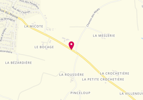 Plan de Menuiserie Derouet-Gandon, Zone Artisanale la Meslerie, 53410 Saint-Ouën-des-Toits