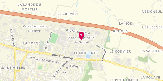 Plan de Agencement Menuisier Diné Pinault, 7 Rue des Aulnes, 35590 Saint-Gilles