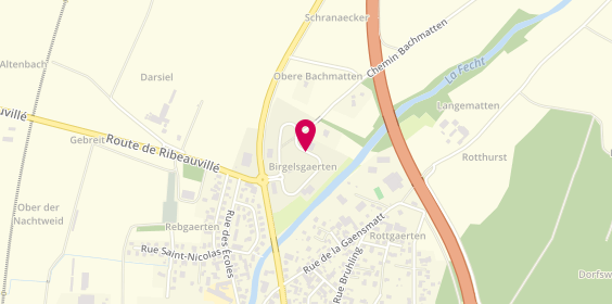 Plan de D&G Menuiserie, Zone Artisanale Birgelsgaerten, 68150 Ostheim