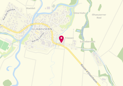 Plan de Menuiserie Zimmermann, 5 Route d'Elsenheim, 68150 Illhaeusern