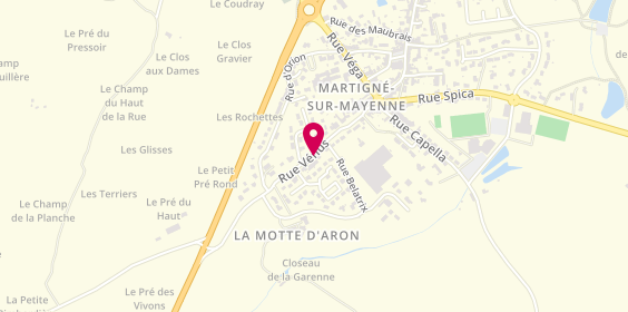 Plan de Grude Pere et Fils, 39 Rue Venus, 53470 Martigné-sur-Mayenne