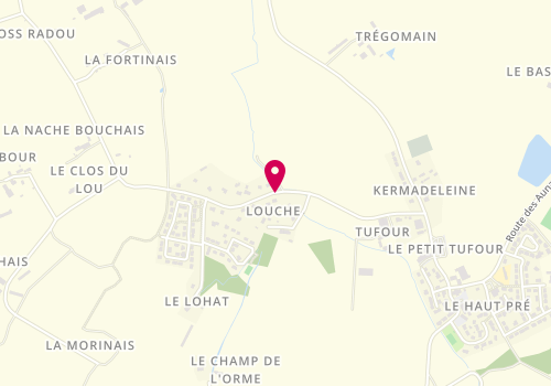 Plan de Fred menuiserie, 1 Route de Louche, 35360 La Chapelle-du-Lou-du-Lac