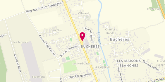 Plan de Lg Menuiserie, 1 Route de Maisons Blanches, 10800 Buchères