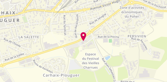 Plan de Sp Menuiserie, 4 Rue Jean Monnet, 29270 Carhaix-Plouguer