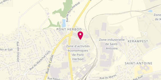 Plan de Logiprotec, Zone Artisanale de Pont Herbot Rue Duguay Trouin, 29270 Carhaix-Plouguer