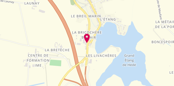 Plan de André Menuiserie-Charpente, 55 la Ville Neuve, 35630 Saint-Symphorien