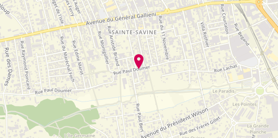 Plan de Fg Menuisier, 33 Rue Paul Doumer, 10300 Sainte-Savine